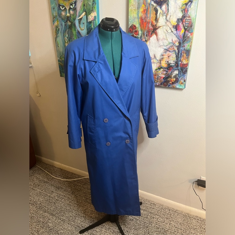 Royal Blue Trench Coat